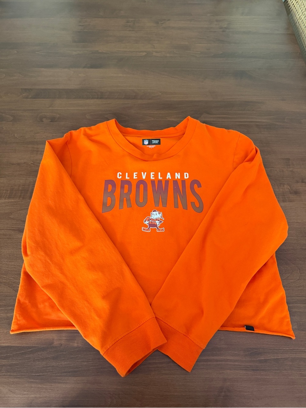 Cleveland Browns Orange Crewneck Long Sleeve